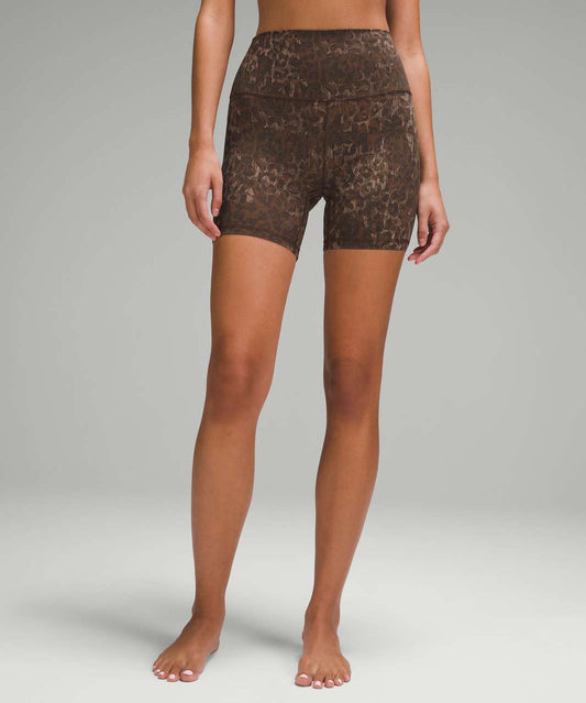 High-Rise Cheetah Shorts